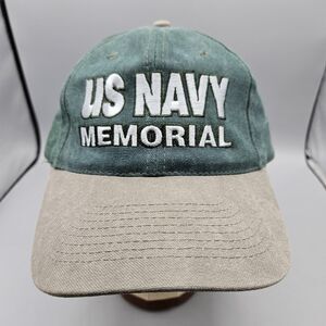 Vintage US Navy Memorial Hat Cap Green